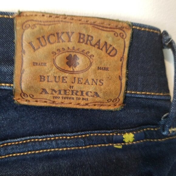 Lucky Brand Sofia Boot Jeans 6/28 Dark Wash - Picture 4 of 9